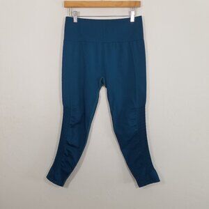 Fabletics Mesh Crop Legging Green Size L